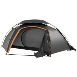Jones Dome Camping Tent with Aluminium Frame - Grey