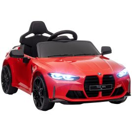 Kinsey 12V BMW M4 Kids Car with Remote Control and Suspension - Red