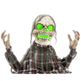 Scott 70cm Groundbreaker Skeleton Halloween Decoration with Sound - Charcoal Grey