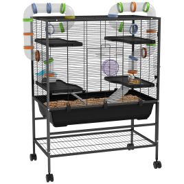 Shelley Large Hamster Cage Gerbil Cage with Tubes Storage Shelf - Fun Habitat