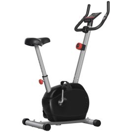 Exercise Bike - SPORTO Quiet Exercise Bike with 8 Resistance Levels Grey 85cm