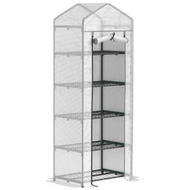SUNVISTA 193cm Five Shelf Mini Greenhouse - White