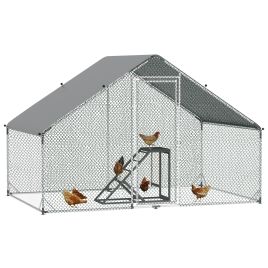 Shelley Outdoor Chicken Run with Activity Shelf Weatherproof Cover - Secure Area