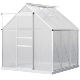 SUNVISTA 190 x 190cm Walk-In Polycarbonate Greenhouse