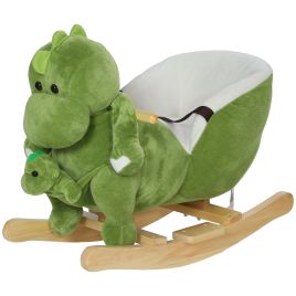 Kids Furniture - Dinosaur-Shaped Baby Rocking Horse Green 33cm