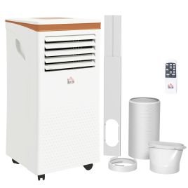 BTU Portable Air Conditioning Unit 9000 Cooling Dehumidifier with Remote, LED Display - White
