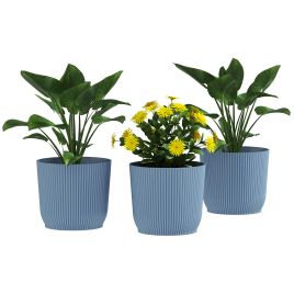 SUNVISTA Set of Three Ф22cm Planters - Blue