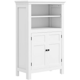 HERON Multi-Storage Modern Bathroom Cabinet - White