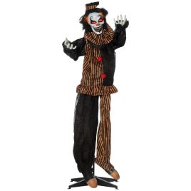 Yangon 67" Animated Halloween Talking Circus Clown Decoration - Mulit Colour