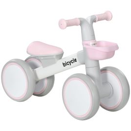 Kinsey Kids Balance Bike with Adjustable Seat and Silent Wheels - Pink