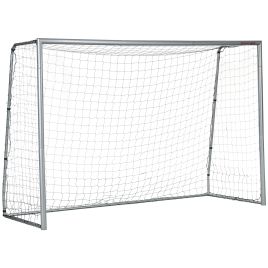 McAlpin 10ft x 6.5ft Football Goal with Ground Stakes - Light Grey