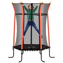 Kids Trampoline - Mini Trampoline with Safety Net for 3-10 Years Red