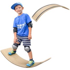 AIVAGO Wooden Balance Board for Children 3-8 Years Old, Natural