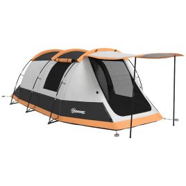 Jones 3-4 Man Camping Tent - Orange