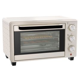 Scott 21L Countertop Electric Grill Toaster Oven with Timer - Cream