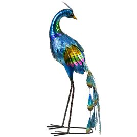 Steel Peacock Garden Statue Decoration Gift