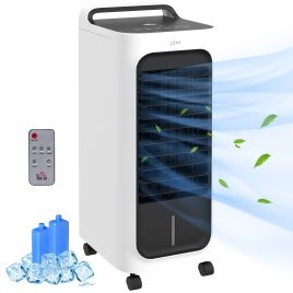 Scott Room Air Cooler with Ice Packs Cooling Fan Water Conditioner - White