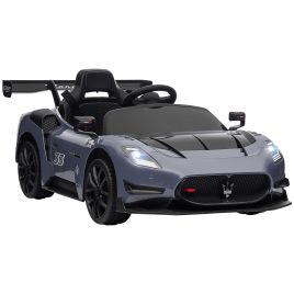 AIVAGO Maserati GT2 Licensed 12V Kids Electric Ride on Car with 4 Suspension, Remote Control Music Horn Lights - Grey