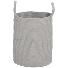Scott 36L Cotton Rope Laundry Basket with Handles - Grey