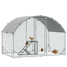 Shelley Walk In Chicken Run Galvanised Chicken Coop with Activity Shelf - Secure Living
