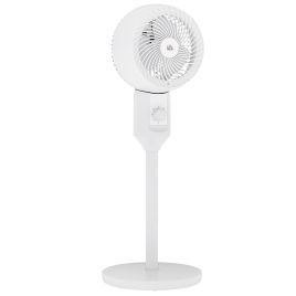 HERON 9'' Air Circulator Fan 3 Speed, 70deg Oscillation 90deg Vertical Tilt, Carry Handle, Pedestal Fan, Pedestal Fan for Living Room, White