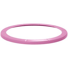 SPORTEDGE 12FT Trampoline Spring Cover, Plastic Trampoline Pad Replacement with Elastic Cord, Waterproof, UV Resistant and Tear-Resistant, Pink