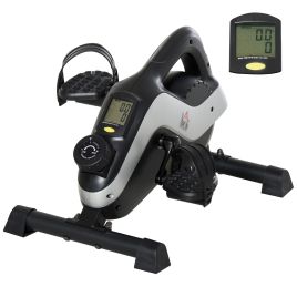Mini Exercise Bike Under Desk Bike 8 Levels Magnetic Resistance Stationary Bike Leg Fitness w/ LCD Display