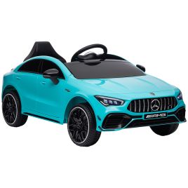 AIVAGO Mercedes-AMG CLA 45 Licensed 12V Kids Electric Car Ride on Car w/ Remote, Suspension Lights Music Horn - Light Blue