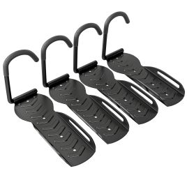 SPORTEDGE 4 Pack Bike Rack, Wall Mounted Bicycle Hanger Hook, Foldable Garage Bike Wall Rack, Bicycle Storage Holder for Indoor Outdoor Use