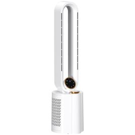 HERON Multi-Mode Bladeless Tower Fan and Humidifier - White