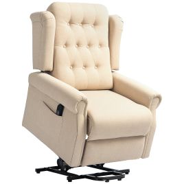 HERON 45deg Lifting Riser and Recliner Armchair - Beige