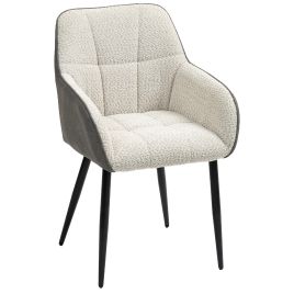 HERON Accent Chair with Foot Pads, Cream White