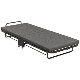 HERON Single Temporary Folding Bed - Grey
