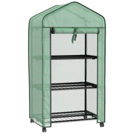 Garden Greenhouse - 3-Tier Mini Greenhouse Green 69cm