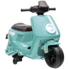 AIVAGO 6V Ride on Motorbike Kids Electric Motorbike w/ Headlight Music, Training Wheels, for Ages 18-36 Months - Green