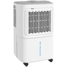 Room Dehumidifier - 12L Day Dehumidifier 1.6L Water Tank White 27cm
