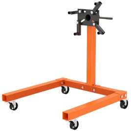 HERON Engine Stand 570 kg Rotating 360 Adjustable Head 4 Mounting Arms - Orange