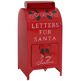 Christmas Gift - Christmas Post Box, Freestanding Letters for Santa Mailbox Red 23cm
