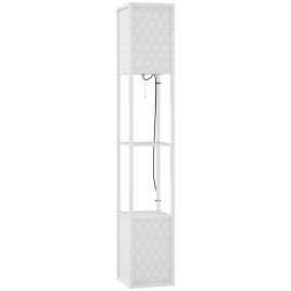 HERON Duo Light Floor Shelves - White