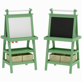 Kinsey 3 in 1 Kids Easel with Magnetic Whiteboard and Storage - Green