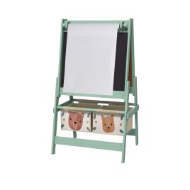 Kinsey 3 in 1 Kids Easel with Paper Roll and Storage - Green