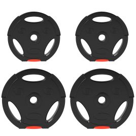SPORTEDGE Olympic Weight Plates Set Two 10kg Two 5kg - Black