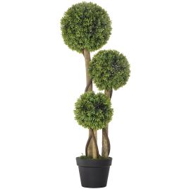 Decorative Artificial Boxwood Ball Topiary Trees in Pot
