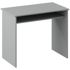 HERON Modern Computer Desk Home Office Small Writing Storage Shelf 90x50cm - Grey