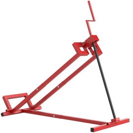 HERON 400kg Foldable Ride On Mower Jack Lift Adjustable Steel for Lawn Mower ATV - Red
