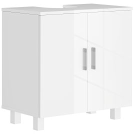 GRENZ Bathroom Under Sink Cabinet Wooden High Gloss - White