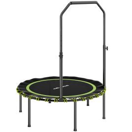 TALMOR Fitness Trampoline Steel Foldable Rebounder with Handle - Green