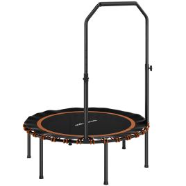 TALMOR Fitness Trampoline Steel Foldable Rebounder with Handle - Orange
