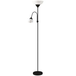 TORVIN LED Floor Lamp Standing Lamp Adjustable Gooseneck 180cm - Black