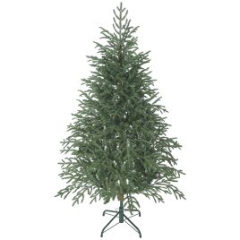 LUMRIC 5ft Full Spruce Christmas Tree Plastic Realistic Tips - Green